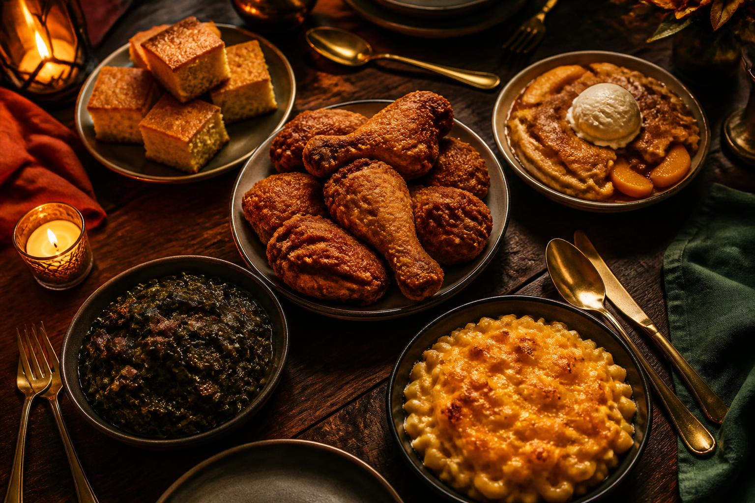 A Sunday soul food spread